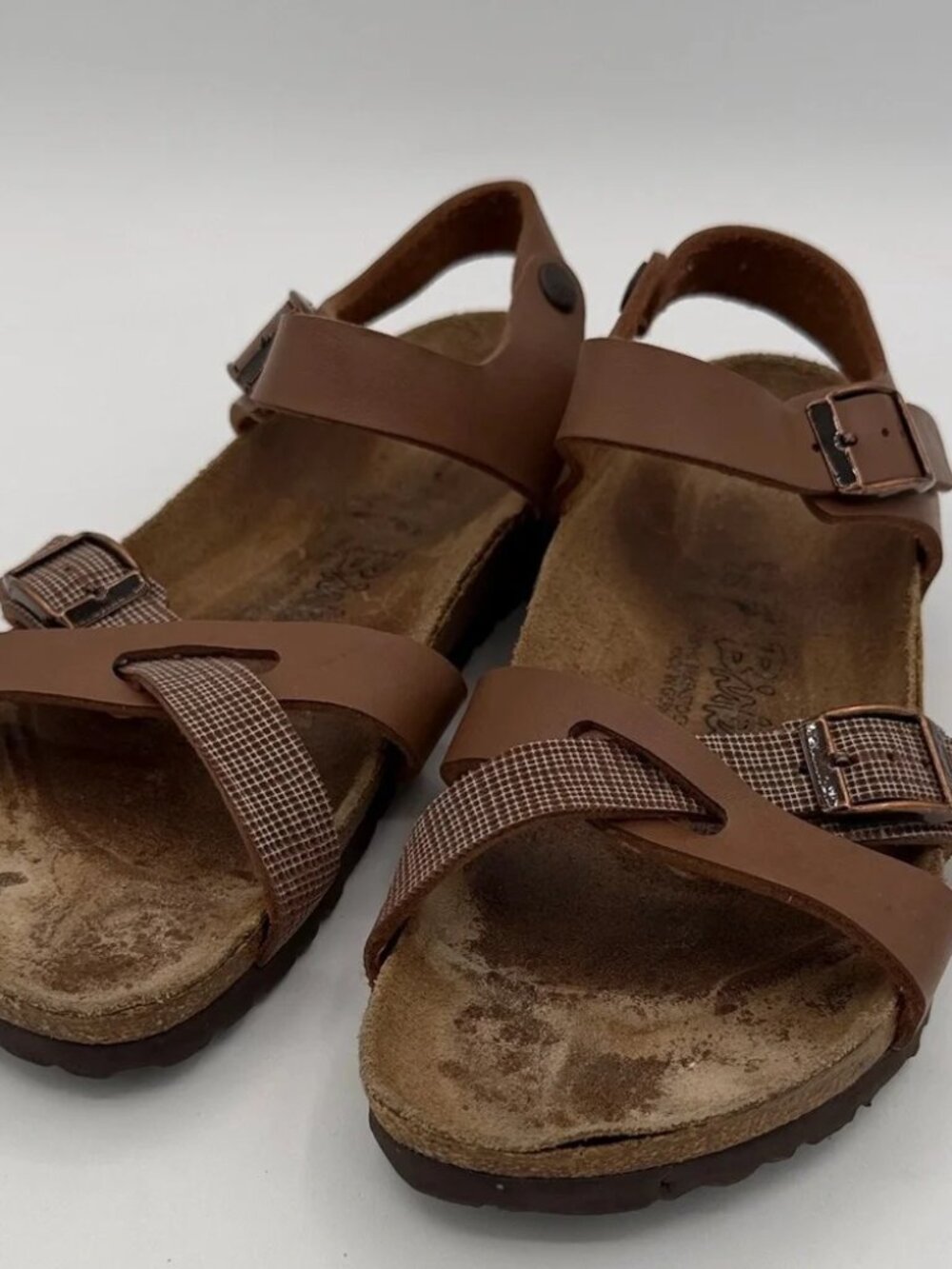 Birkenstock Birki’s Lille Sandals, brown plaid